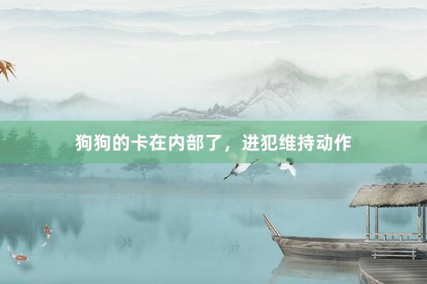 狗狗的卡在内部了，进犯维持动作